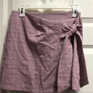 She & Sky Plaid Skirt